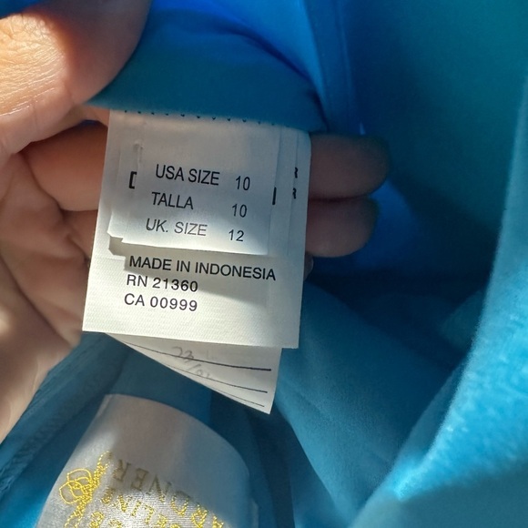 NWT Mori Lee chiffon ruffle formal maxi dress in periwinkle size 10, Never Worn - Picture 11 of 12